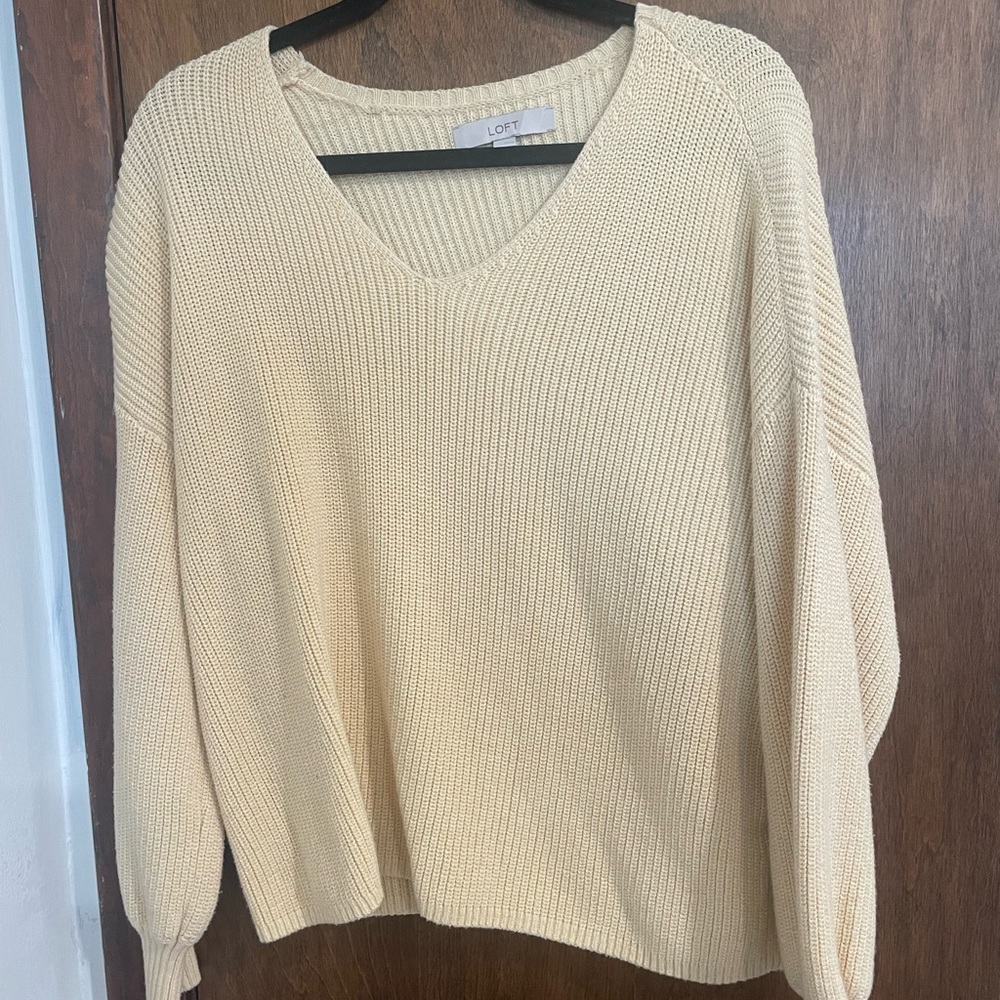 Loft sweater pale yellow